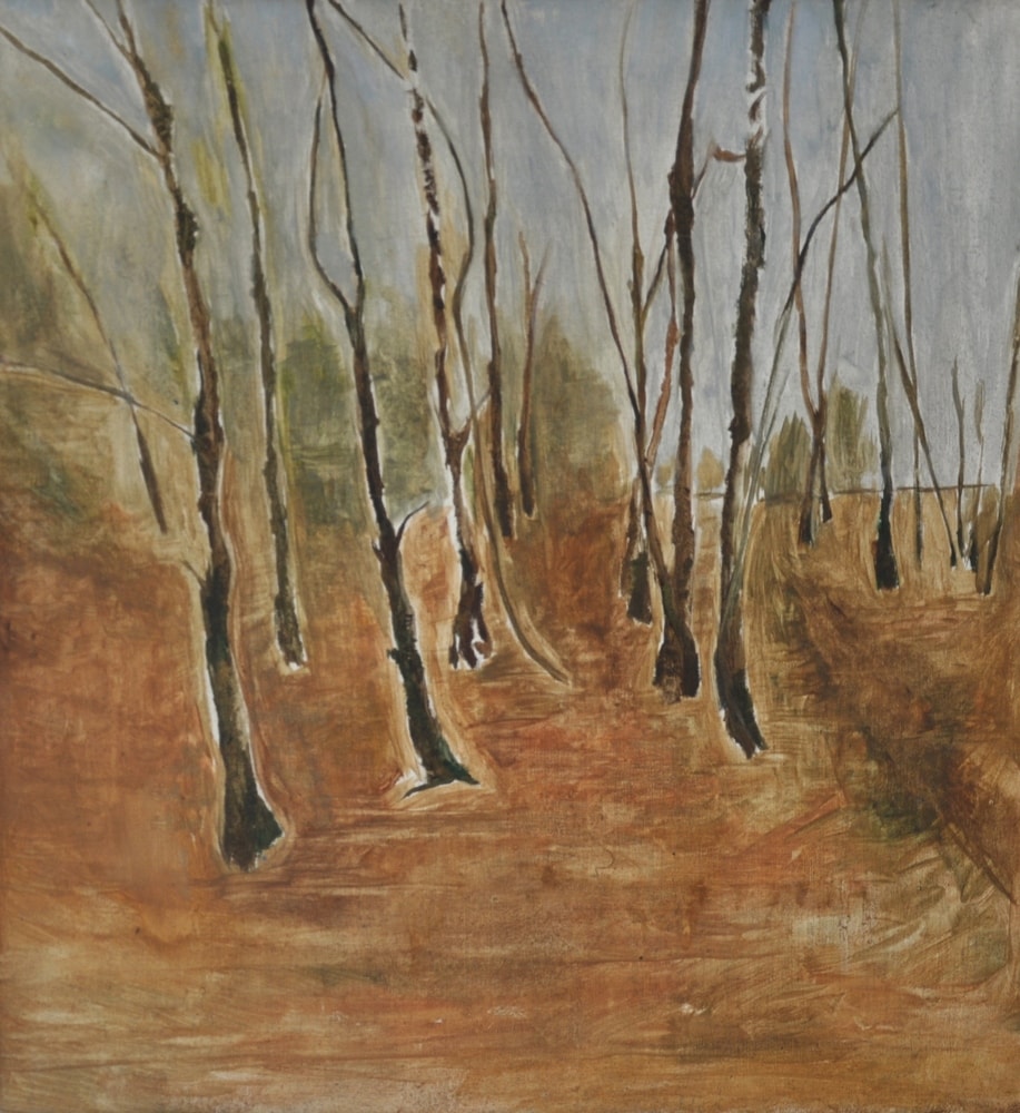 Winter Near Golf Course Woods (2 of 2), 2000 Oil on Canvas