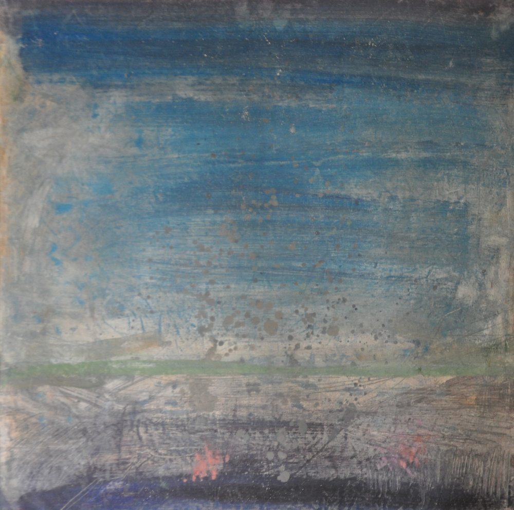 12 am Oil on Canvas , 92 x 92 cm